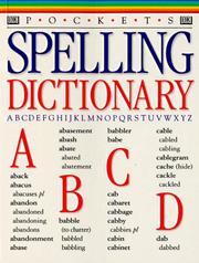 Cover of: Spelling dictionary