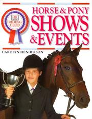 Cover of: DK Riding Club: Horse and Pony Shows and Events
