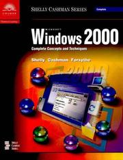 Microsoft Windows 2000 : complete concepts and techniques