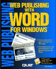 Web publishing with Word for Windows