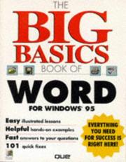 Cover of: The big basics book of Word for Windows 95 by Sandra E. Eddy