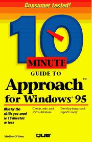 10 minute guide to Approach for Windows 95