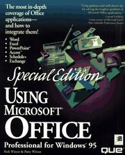 Cover of: Using Microsoft Office professional for Windows 95 by Rick Winter