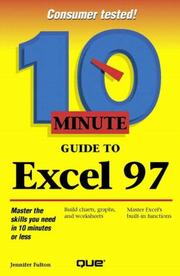 Cover of: 10 Minute Guide to Excel 97 (10 Minute Guides (Computer Books))
