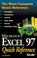 Cover of: Microsoft Excel 97 quick reference