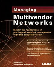Cover of: Managing multivendor networks