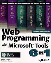 Cover of: Web programming with Microsoft tools 6-in-1 by Ramesh Chandak