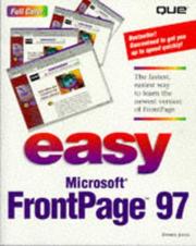 Cover of: Easy FrontPage 97 by Jones, Dennis