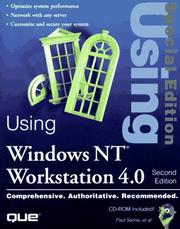 Cover of: Using Windows NT Workstation 4.0