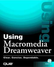 Cover of: Using Macromedia Dreamweaver 1.2