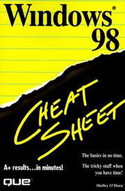 Windows 98 cheat sheet