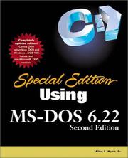 Cover of: Special edition using MS-DOS 6.22