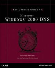 Cover of: Concise Guide to Windows 2000 DNS (Concise Guide)