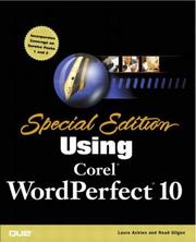 Cover of: Special edition using Corel WordPerfect 10