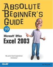 Cover of: Absolute Beginner's Guide to Microsoft Office Excel 2003 by Joe Kraynak