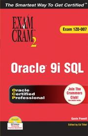 Cover of: Oracle 9i: SQL Exam Cram 2 (Exam Cram 1Z0-007) (Exam Cram 2)