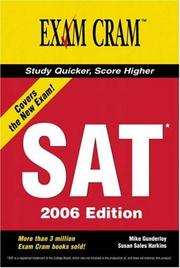 Cover of: The New SAT Exam Cram 2006 Edition (Exam Cram 2)