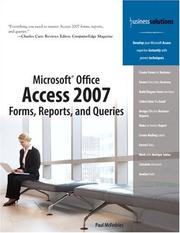 Microsoft Office Access 2007 : forms, reports, and queries