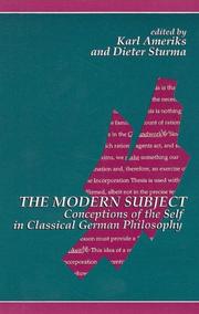 The modern subject : conceptions of the self in classical German philosophy