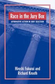 Cover of: Race in the Jury Box by Hiroshi Fukurai, Richard Krooth