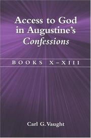 Cover of: Access To God In Augustine's Confessions