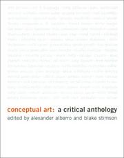 Cover of: Conceptual art by edited by Alexander Alberro and Blake Stimson.