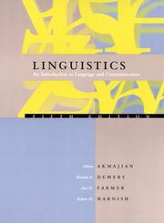 Linguistics : an introduction to language and communication