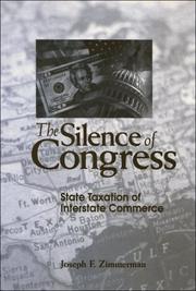 Cover of: The Silence of Congress: State Taxation of Interstate Commerce