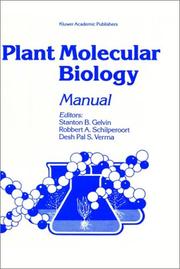 Plant molecular biology manual