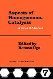 Aspects of Homogeneous Catalysis by R. Ugo