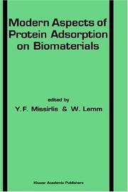 Modern aspects of protein adsorption on biomaterials by W. Lemm