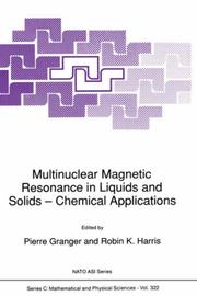 Multinuclear magnetic resonance in liquids and solids -chemical applications