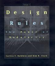 Cover of: Design Rules, Vol. 1: The Power of Modularity