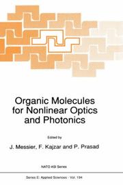 Organic molecules for nonlinear optics and photonics