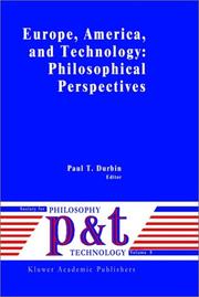 Europe, America, and technology : philosophical perspectives