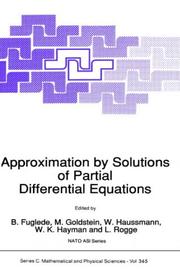 Approximation by solutions of partial differential equations