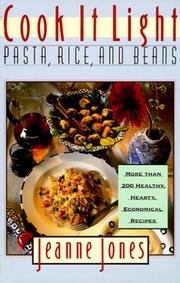 Cover of: Cook it light: pasta, rice, and beans