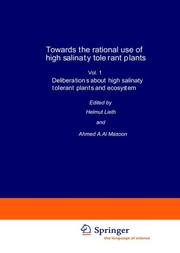 Towards the rational use of high salinity tolerant plants