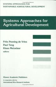 Systems approaches for agricultural development