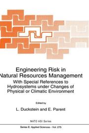 Engineering risk in natural resources management : with special references to hydrosystems under changes of physical or climatic environment