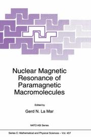 Nuclear magnetic resonance of paramagnetic macromolecules