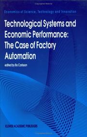 Technological systems and economic performance : the case of factory automation