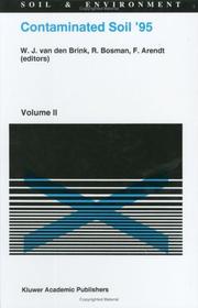 Contaminated soil '95 : proceedings of the Fifth Internatioanl FZK/TNO Conference on Contaminated Soil, 30 October-3 November, 1995, Maastricht, The Netherlands