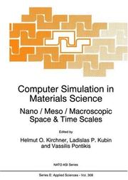 Computer simulation in materials science : nano/meso/macroscopic space & time scales