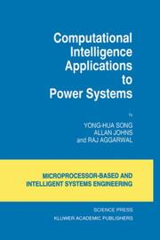 Cover of: Computational intelligence applications to power systems