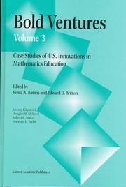 Cover of: Bold Ventures - Volume 3: Case Studies of U.S. Innovations in Mathematics Education