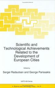 Scientific and Technological Achievements Related to the Development of European Cities