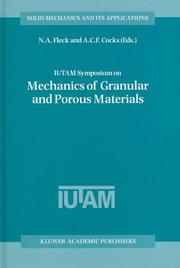 IUTAM Symposium on Mechanics of Granular and Porous Materials