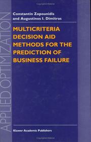 Multicriteria decision aid methods for the prediction of business failure