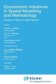 Econometric advances in spatial modeling and methodology : essays in honour of Jean Paelinck